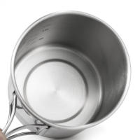 LIXADA Taza De Acero Inoxidable Portátil De 750ml Con Tapa Y Manija Plegable Para Camping Cocina Picnic Deportes Al Aire Libre - details 69