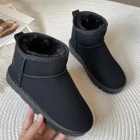 Botas De Nieve Para Mujer 2024 Plataforma Ankle Sueda Cálido Casuales Invierno Nueva Gruesa Moda Botines Cordón Material Superior Corduroy Suave - details 29