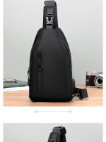 Bolso De Hombro Para Hombre Casual Impermeable Y Resistente Al Desgaste Con USB Recargable Y Compartment Interior Bolsa De Pecho - details 19