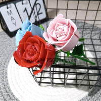 3PCS Regalo De Rosas Eternas Para Parejas Juguete De Construcción De Bloques Decorativo Personalizado Para Niñas Bloques De Plástico Irregular Para Adultos - details 8