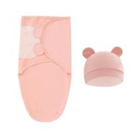 Bolsa De Sueño Para Recién Nacidos Con Gorro Set De Algodón Suave Para Bebé Swaddle Blanket Wrap Ajustable Saco De Dormir Para Bebés 0-6M Unisex - details 3