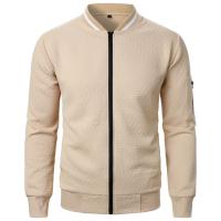 Conjunto De Sudadera Y Chaqueta Ligera Para Hombre En Color Sólido Estilo Casual Con Cierre De Cremallera Pantalones Con Cierre Elástico Streetwear Para La Vida Diaria - details 7