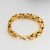 Pulsera De Acero Inoxidable 316L Para Hombre 8mm Color Oro Cadena De Mano Pulsera Hip Hop Joyería Regalo Para El Hombre - details 4