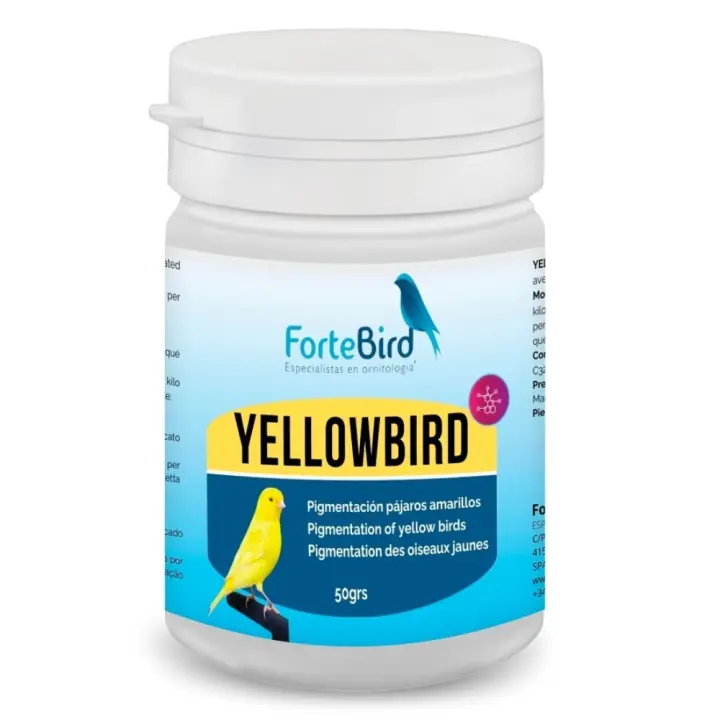 Yellowbird  Pigmentación para canarios amarillos 50gr Fortebird - 1