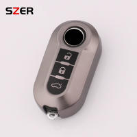 Funda De Llave De Coche En Color Túnel Gris Para FIAT 500 Ducato Punto Panda Lancia Musa Citroen Jumper Peugeot Boxer Material TPU Accesorios - details 1