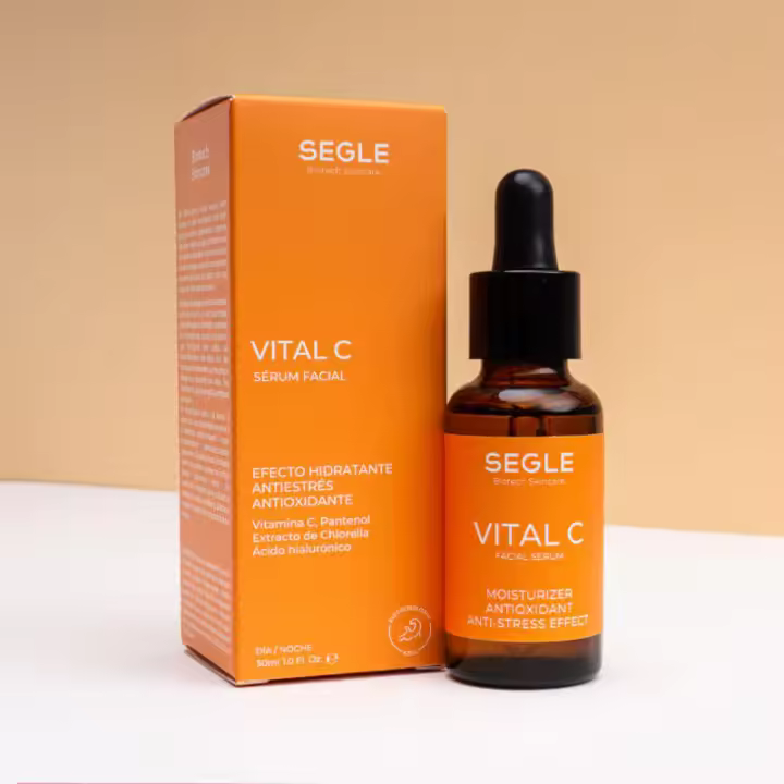 Segle Serum Facial Vital C 30ml Luminosidad Hidratante Antiestres Vitamina C Antioxidante Alta Cosmetica - 1