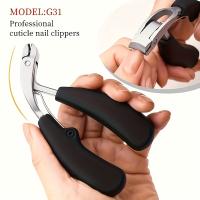 Tijeras De Uñas De Acero Inoxidable Modernas Con Hoja Concava Clipper De Uñas Pesado Con Diseño Curvado Apertura Grande - details 2