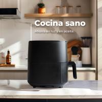 EVVO Freidora de aire sin aceite de 6L, 1700W, Antiadherente,Tecnología Dual, Hornea, Descongela,  Apagado Automático - details 0