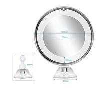 Espejo De Maquillaje Con Lente De 10x Flexibles Luces Pantalla Táctil Iluminación LED Portátil Diseño De Absorbedor De Bajo - details 2