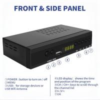 TDT DECODER UHD DVB-T T2 O T3 Tuner MPEG-4 2 Nero TDT HD Receptor TDT, Sintonizador de televisión Digital Terrestre, decodificador terrestre, Receptor Digital de Alta definición Full HD 1080p/ Dolby/MPEG-2/4, H.264, HD, DVB-T2 (TDT001 1999) - details 1