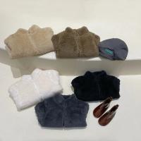 Chaqueta De Poliéster Rosa Para Niñas Con Cierre De Cremallera Y Colarín Invernal Térmica De Fleece Para Niños De 1 a 5 Años Ropa Infantil Outerwear Coreana Caliente - details 5