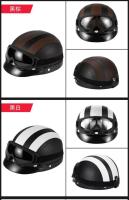 Casco De Cuero Vintage Para Harley Para Hombres Y Mujeres Casco De Invierno Cálido Universal Ligero Medio Para Bicicletas Eléctricas Regalo Genial - details 9