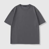Camiseta De Algodón 100% Para Hombre De Calidad Superior En Negro Blanco Gris Estilo Casual Oversized Top Deportivo Para Todas Las Estaciones - details 6