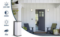 Lámpara De Pared Exterior Moderna LED Impermeable IP65 Para Jardín Y Balcón Iluminación De Porche Fuente De Energía AC - details 0