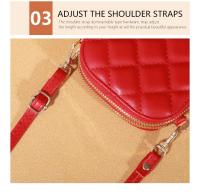Bolso Cruzado De Hombro Único Moda Para Mujer Mini Versátil Con Posición Para Tarjetas Y Llaves Estilo Clásico PU Con Costura Decorativa - details 8