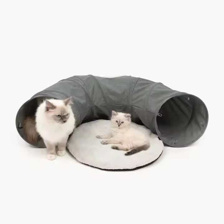 Catit Túnel para gatos con cojín Catit Vesper Tunnel Color: Gris - 1