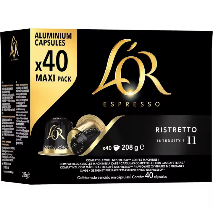 Ristretto L'Or Cápsulas de Café Ristreto embalagem 40 unidades - 1