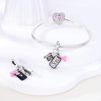 Perlas De Perfume Para Mujer Plata Esmaltada Colgante De Zapatos Altos Y Lápiz Labial Para Pulsera DIY Joyería - details 81