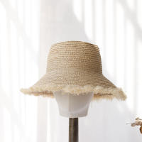 Sombrero De Paja Raffia 100% Para Mujer Verano 2024 Con Lazo Protección UV Sombrilla Casual Para Playa Y Exterior - details 0