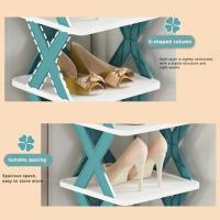 Organizador De Zapatos Multi-Ayer DIY Desmontable Armario De Almacenamiento Para Ropa Y Zapatos Con Puertas De Colores Para Dormitorio Y Familia - details 8