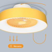 Ventilador de Techo Garsaco Box Fan Niskot, 40W, 57CM, 3 Tipos de Luz, Control Remoto, Ocre - details 3