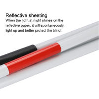 Bastón Dobladable De Aluminio Para Ciegos Y Visiblemente Deficientes Con Reflejos Bastón De Caminar De 124 Cm - details 7