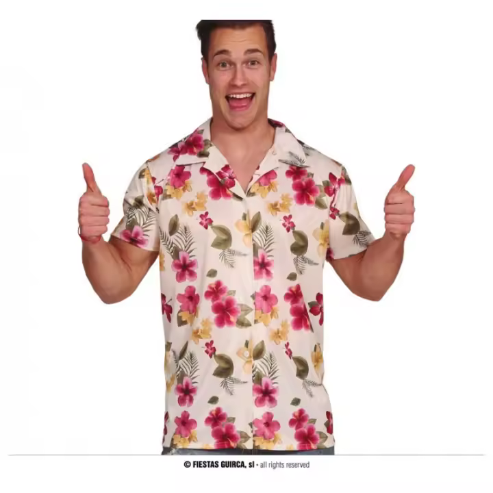 Guirca Camisa Hawaiana Flores Mujer - Estilo Tropical - 1