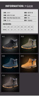 Botas De Invierno Calientes Para Hombres Botas De Nieve Antideslizantes Transpirables De Senderismo Botas De Algodón Desnudas - details 15