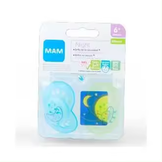 Mam Chupete Original Night Unisex  6 + Silicona 2 Uds Ref. S171 - 1