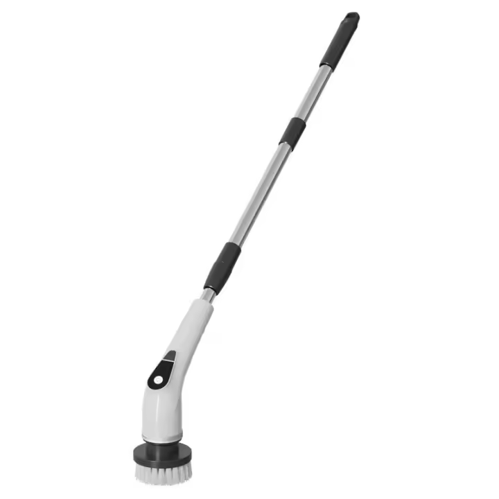 MOV Depillador Eléctrico, Cuchillo de Limpieza inalámbrico, cabecales de Taladro, bañera y baldosa de piso 360 fregona con Mango ajustable - 1