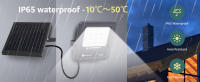 Aigostar Foco proyector LED solar con control remoto,focos solare de 50W, 500LM,luz blanca fría de 6500K,IP65 impermeable Luz solar exterior,para jardín,terrazas,caminos,garajes,cable de 2M(1) - details 5