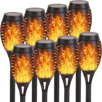 Lámparas Solares De Torcha Con Luz De Flamante 1/2/4 Piezas Impermeables Para Decoración De Jardín Exterior Camino Patio - details 7