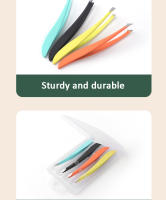 Tijeras De Cejas Profesionales De Acero Inoxidable Coloridas Nuevas Herramienta De Remoción De Vello Para Rostro Y Nariz Clip De Banana - details 5
