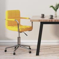 vidaXL Silla de oficina giratoria de tela color en color Crema/Gris claro/Amarillo mostaza y más | cómodas modernas ergonómicas para comedor cocina salón hogar - details 2