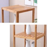 Estantería Rejilla Bambú de 3 Niveles Baño Versátil para Decoración Plantas, uso en Baño Salón con 3 Pisos, Soporte para maceta de flores para interior de Balcón Plantas de Jardines - details 2