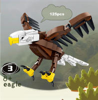 Bloques De Construcción De Animales De La Ciudad Figuras De Pájaros Corocoros Cisnes Murciélagos Pinguino Flamingo Juguetes Educativos Cognitivos Para Niños - details 6