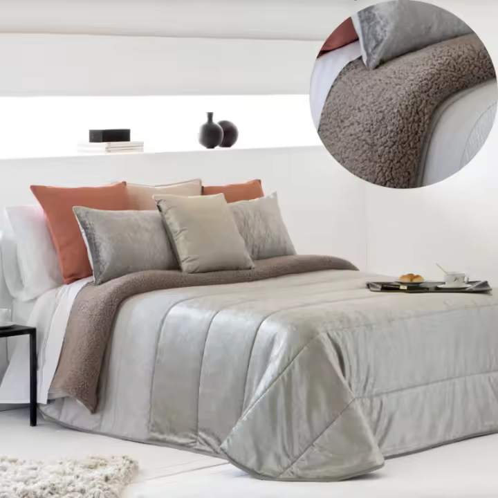 Edredón Sherpa Comforter Modelo Atlanta Fundeco - 1