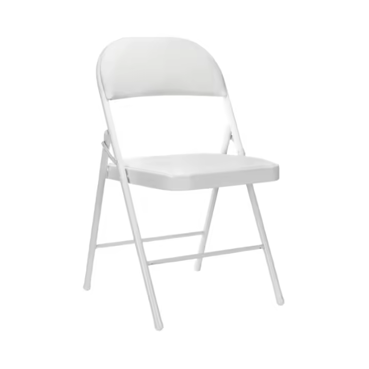 Silla Plegable Acolchada Blanca 7house - 1
