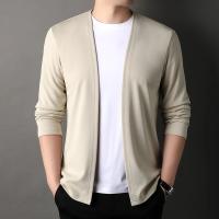 Nueva Cardigan De Larga Manga Para Hombres Color Sólido Casual Cómoda Y Moda Para Primavera Y Otoño Material Poliéster - details 13