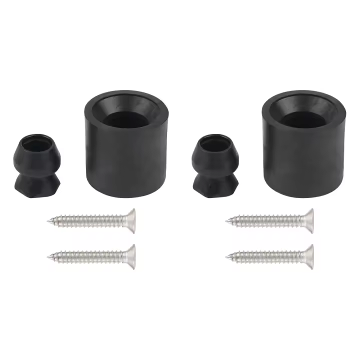 Kit De Porta Puerta De Remolque 2/4 Piezas En Bumper De Goma Negra De Bajo Perfil Adecuado Para La Mayoría De Los RV Remolques - 1