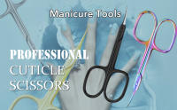 Tijeras De Cutícula Profesionales Multifuncionales Para Uñas Cejas Y Barba Curvadas Extra Finas Para Manicura Y Peluquería - details 0