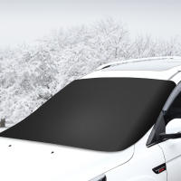Cubierta De Nieve Para Coche Con Magnets Protector De Parabrisas Impermeable Para Invierno Cubierta De Sol De Tela Acolchada Cubierta De Ventanas Del Coche - details 3