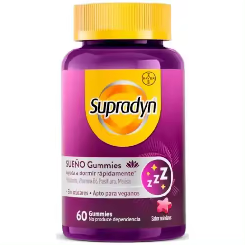 SUPRADYN SUEÑO GUMMIES SABOR ARANDANOS 60 UNIDADES - 1