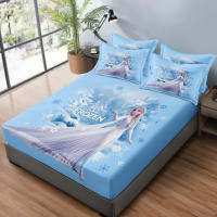Sábana Ajustada Impresa Con Diseño De Elsa De Disney 100% Poliéster Con Acabado Fosforescente Sin Funda De Almohada Para Dormitorio - details 4