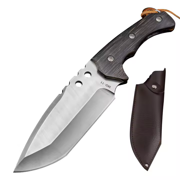 Cuchillo De Sobrevivencia Portátil EDC Con Funda Blade Fijo De Alta Dureza Para Camping Y Senderismo Acero Inoxidable - 1