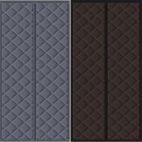 Cortinas De Puerta De Algodón Grueso Para Otoño E Invierno Auto Absorbentes Térmicas Y Aislantes Para El Hogar Con Anillas Para Colgar - details 0