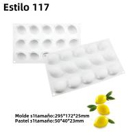 Molde De Galletas De Silicona SHENHONG Con Diseño De Frutas Mousse De Naranja Manzana Pera Mango Durazno Herramientas De Decoración De Postres - details 14
