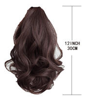 Pony Cola De Caballo Sintética Corta H&STRA Para Mujeres Con Cordón Extensions De Cabello Clip-in Textura Rizada Peso 60g/pieza - details 2