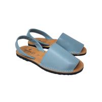 Sevillas Menorquinas Abarcas en Piel Mod. 778 - Colores Marino Cuero Blanco Negro Azulón - Unisex - España - Primavera Verano - Talón Abierto - Piso de Goma Antideslizante - details 3