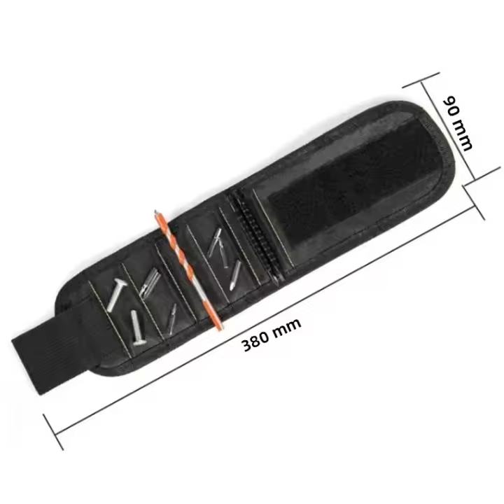 Cinturón De Muñeca Magnético Multifuncional Con Bolsa De Almacenamiento Para Eléctricos Resistente Y Duradero De Tela De Oxford Herramienta Portátil - 1